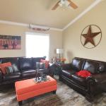 Living Room on display in the Classic 1202 at Recreational Resort Cottages and Cabins in Rockwall, Texas 