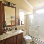 Master Bathroom in the Classic 1202 at Recreational Resort Cottages and Cabins in Rockwall, Texas 