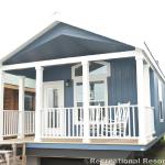 APH classic model 1207, 15’ wide one bedroom, on display at Recreational Resort Cottages and Cabins in Rockwall, Texas 