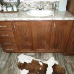 Master Bath vanity in the Classic series 1208 on display at Recreational Resort Cottages and Cabins in Rockwall, Texas 