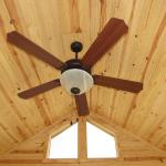 Chattahooche Scrrened Porch Ceiling Fan. Recreational Resort Cottages and Cabins, Rockwall, Texas. cabinsupercenter.com